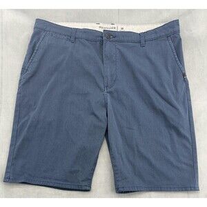 Quiksilver Shorts Mens 38 Blue Straight Fit Classic Chino Casual Walking Summer